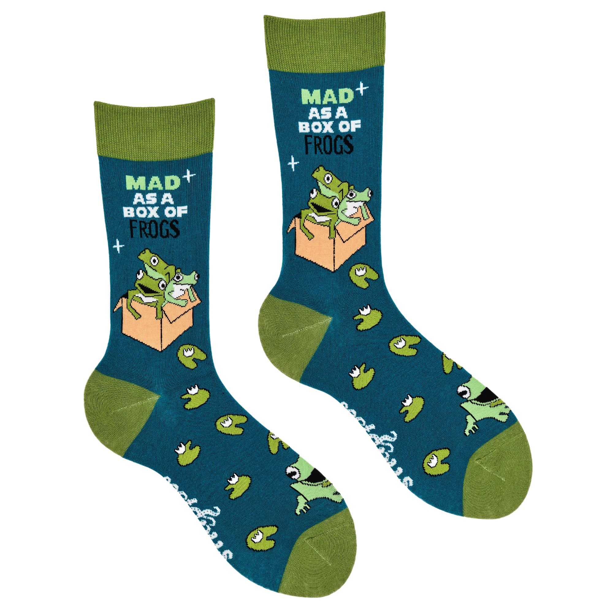 Mad as a Box of Frogs Socks