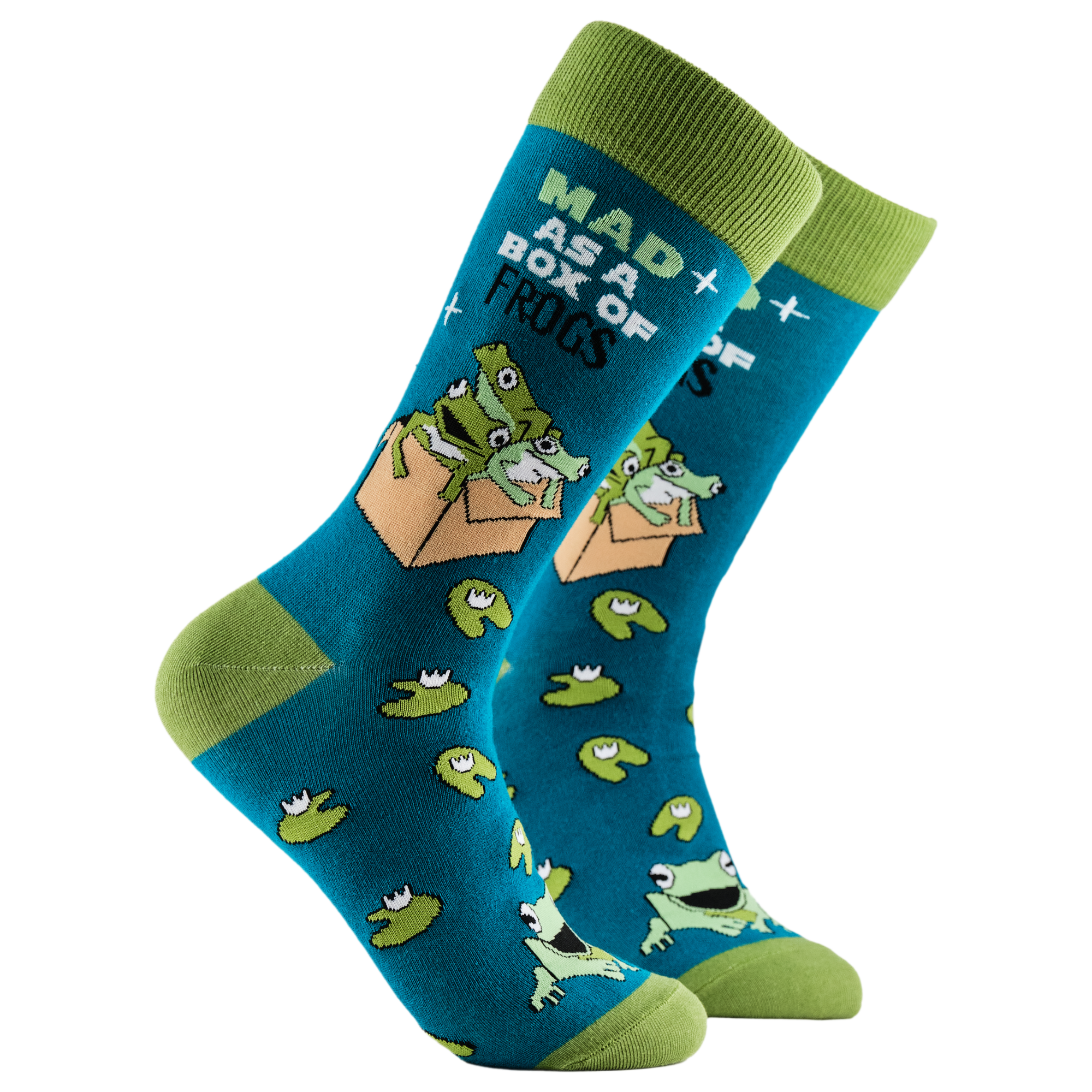 Mad as a Box of Frogs Socks
