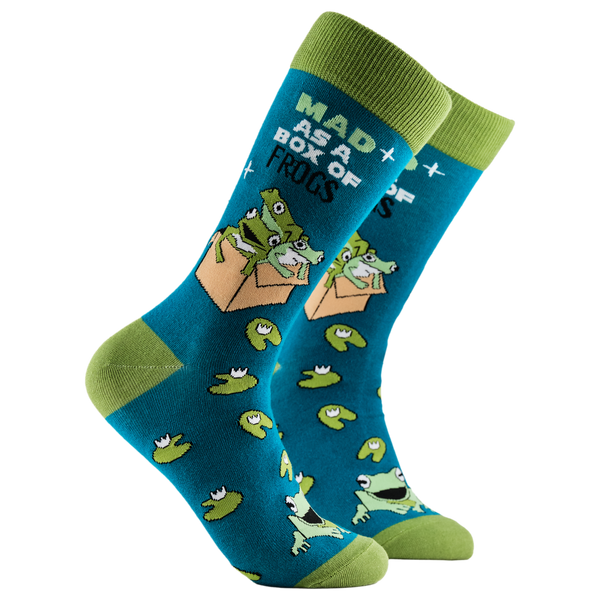 Mad as a Box of Frogs Socks