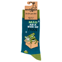 Mad as a Box of Frogs Socks