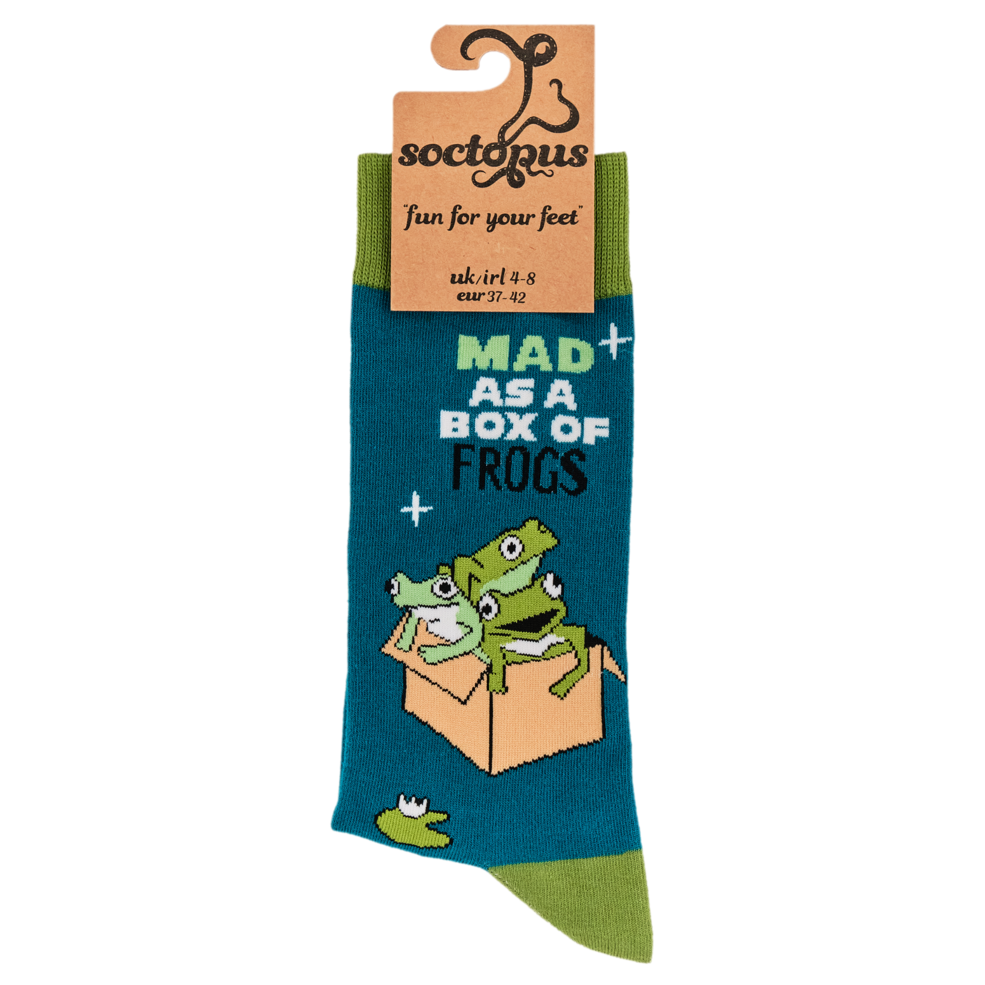 Mad as a Box of Frogs Socks