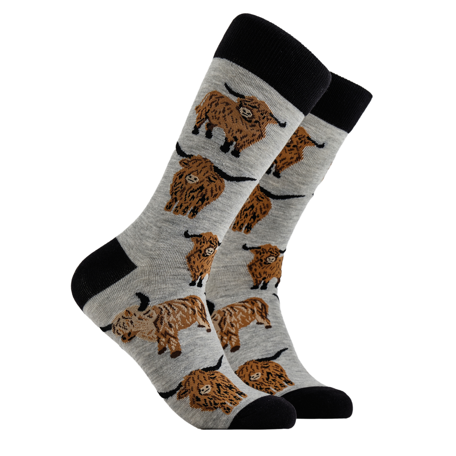 Highland Cow Socks - Och Aye the Moo! (XS-SIZE)