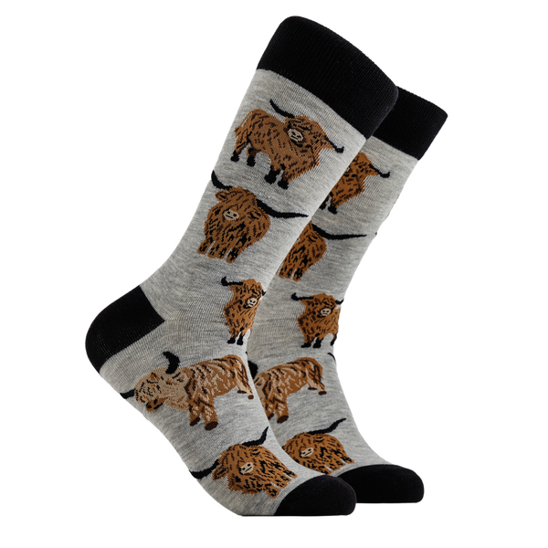 Highland Cow Socks - Och Aye the Moo! (XS-SIZE)