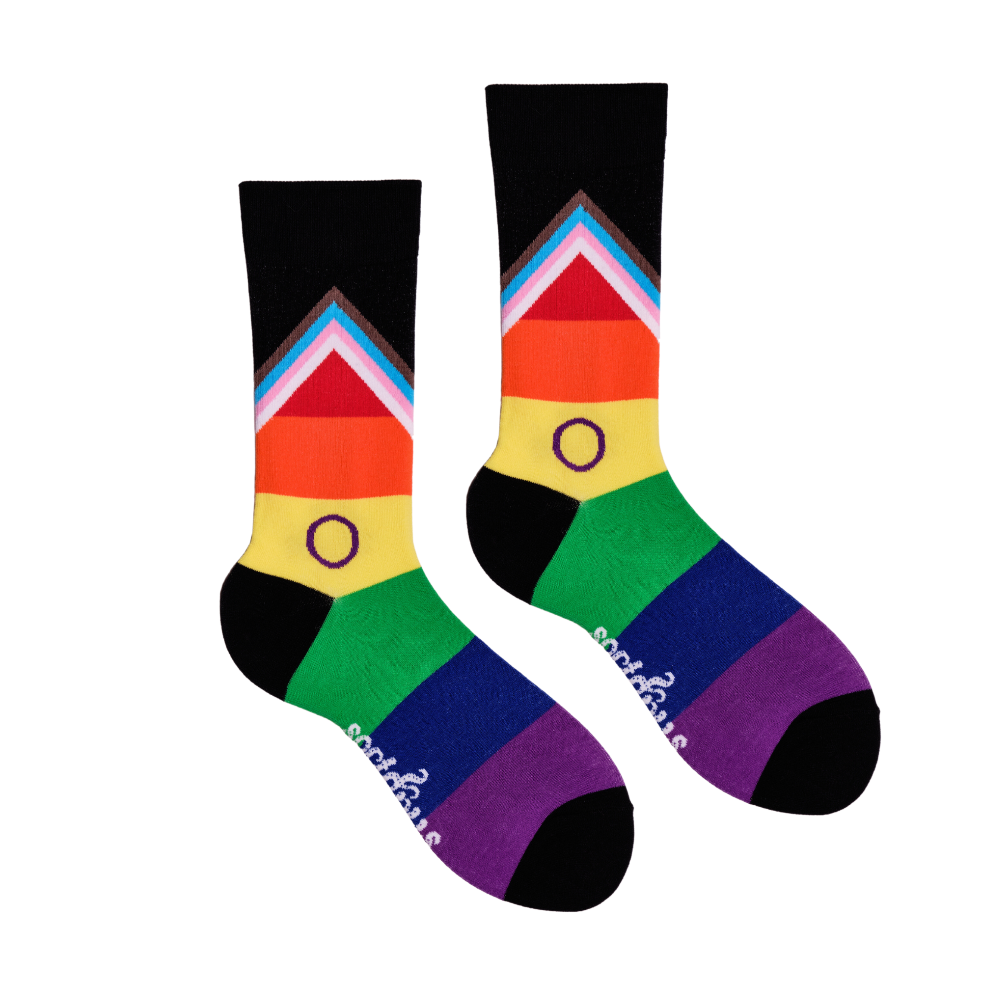 LGBTQA+ Socks - Progress Pride