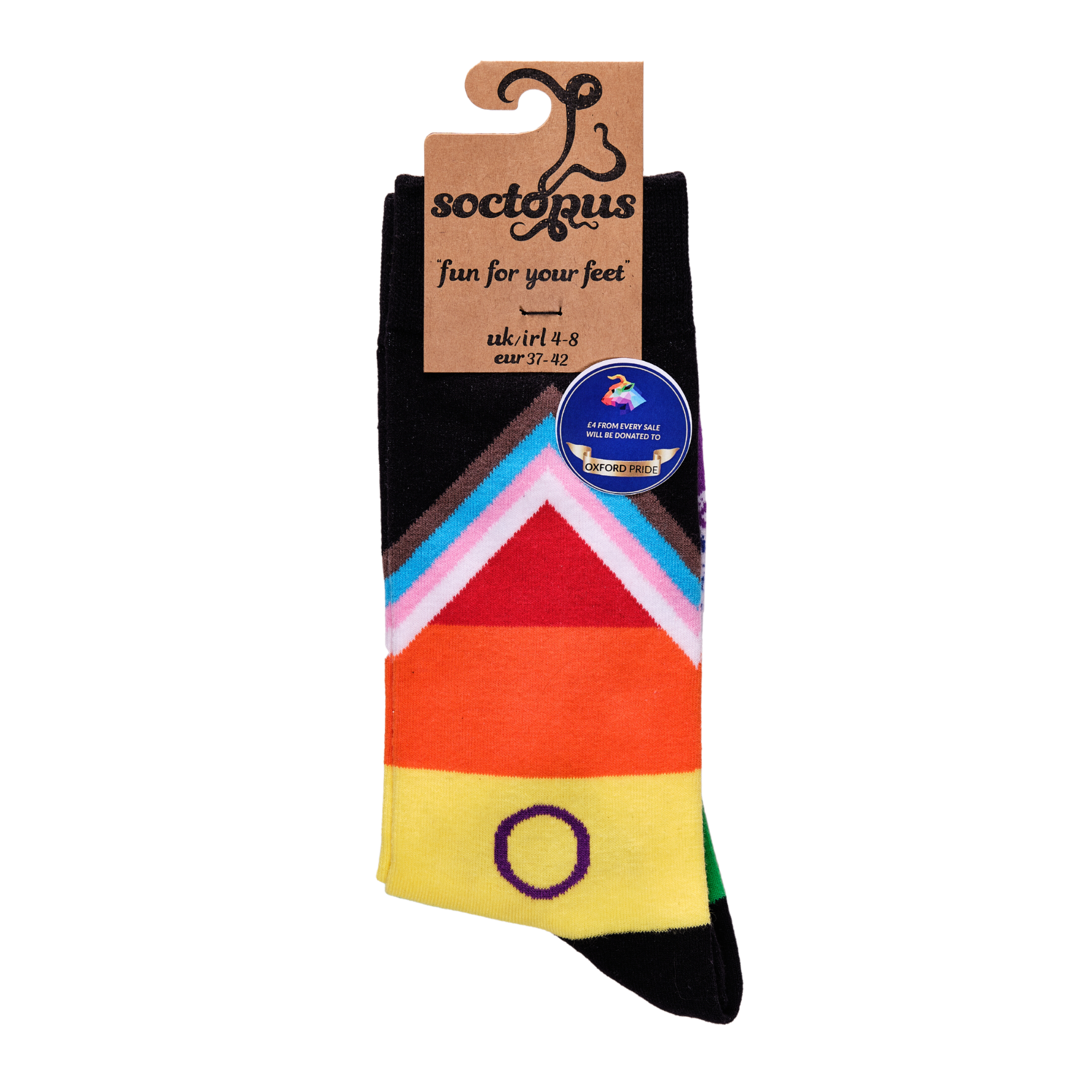 LGBTQA+ Socks - Progress Pride