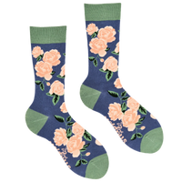 Rose Floral Bamboo Socks