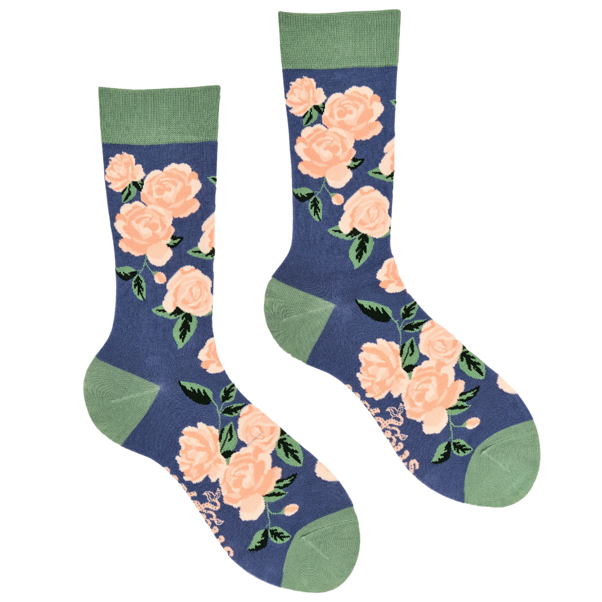 Rose Floral Bamboo Socks