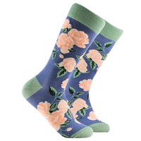 Rose Floral Bamboo Socks