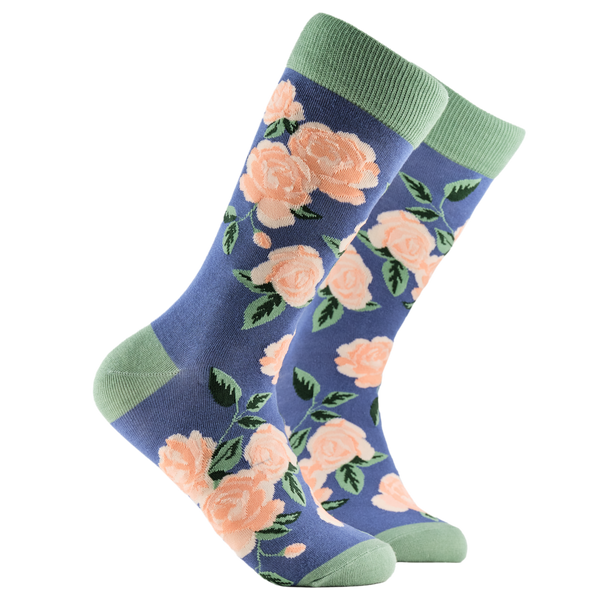 Rose Floral Bamboo Socks