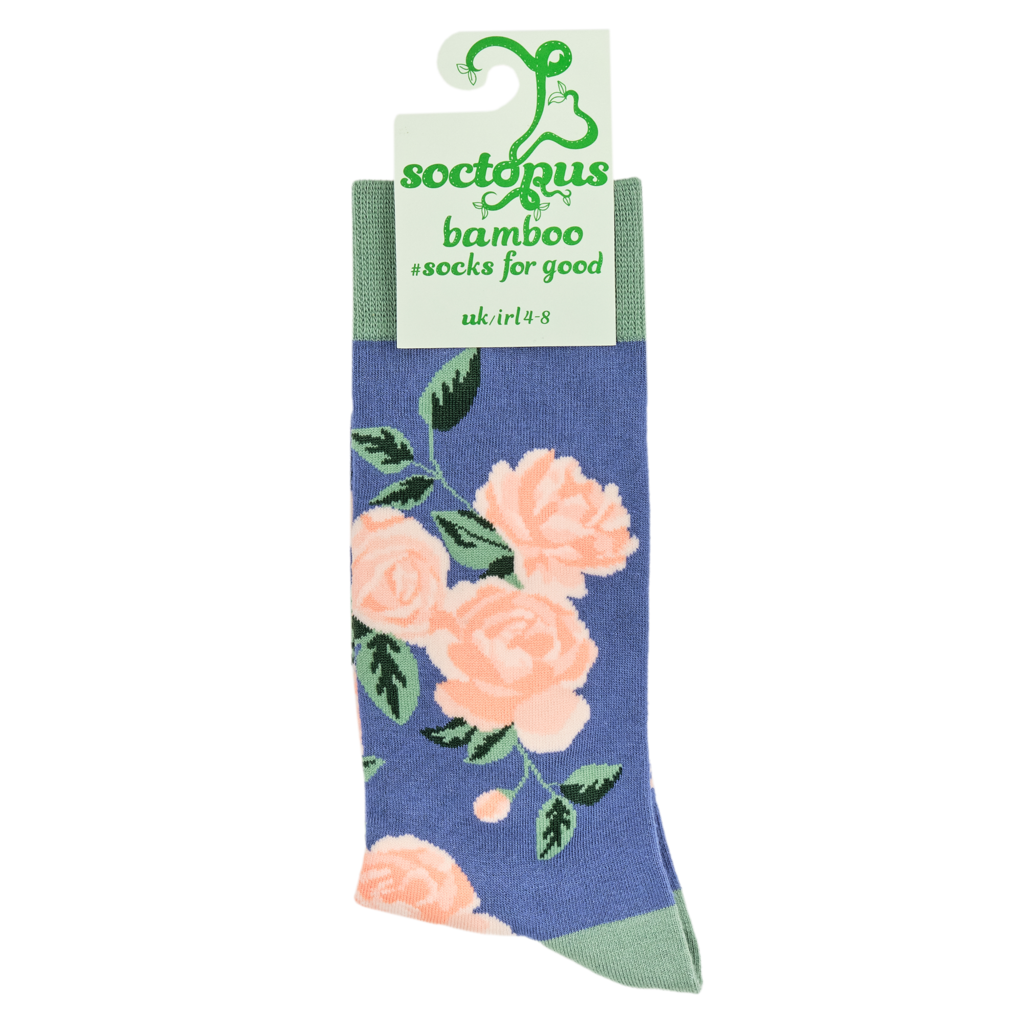 Rose Floral Bamboo Socks