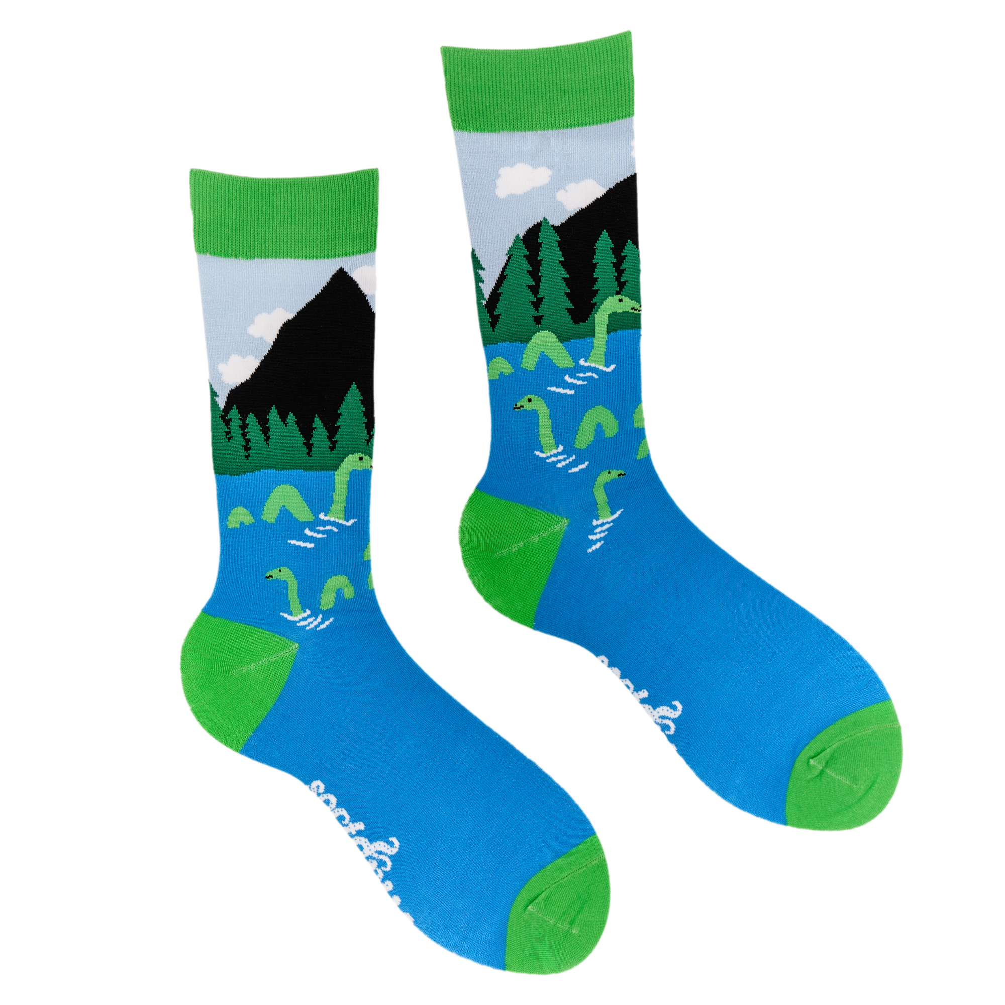 Loch Ness Monster Socks - Sock Ness Monster (XS-SIZE)