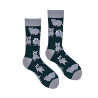 Raccoon Socks - Trash Panda