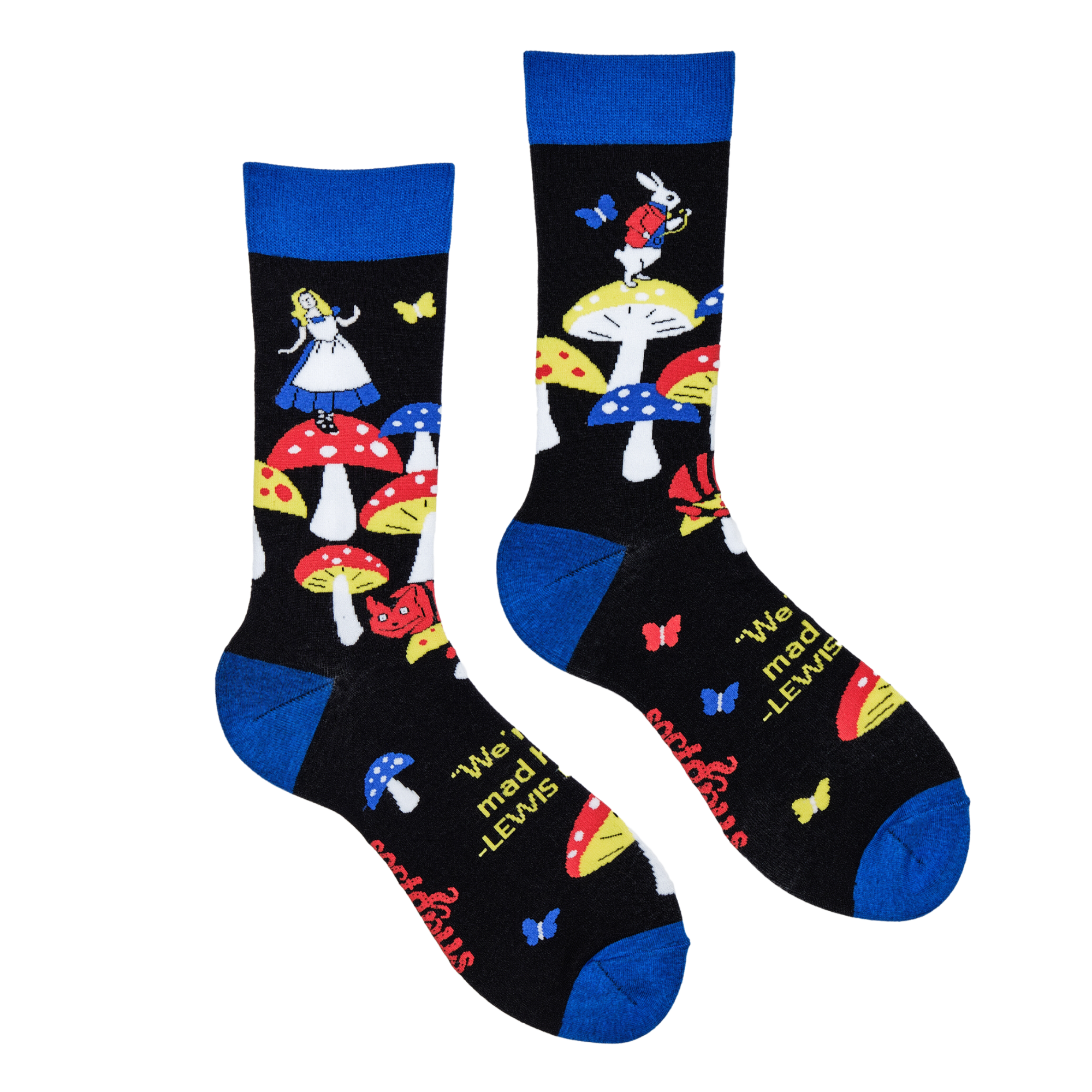 Alice in Wonderland Socks - Where's Wonder Land?